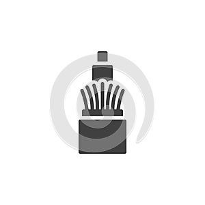 Fiber optical cable vector icon