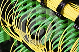 Fiber optical cables with connectors type SC-APC single mode