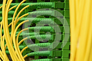 Fiber optical cables with connectors type SC-APC single mode