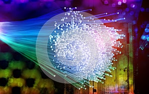 Fiber optical network cable