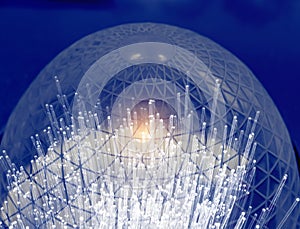 Fiber optical network cable