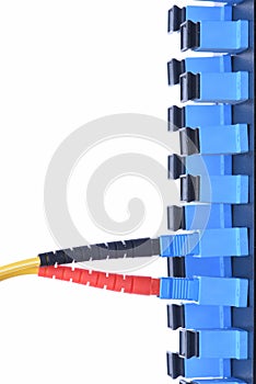 Fiber optical network cable with optical distribution frame