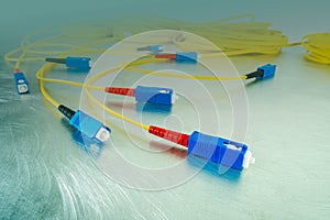 Fiber optical patch cord with SC plug connector