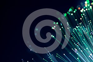 Fiber optics, abstract & blur background