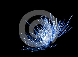 Fiber optics background