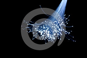 Fiber optics background