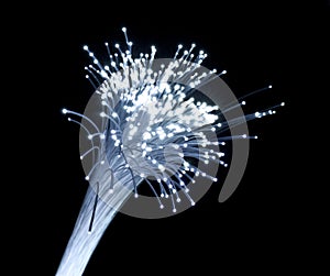 Fiber optics background