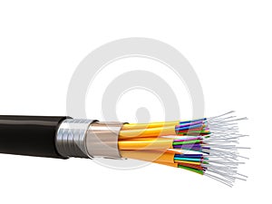 Fiber optics background