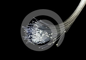 Fiber optics background photo