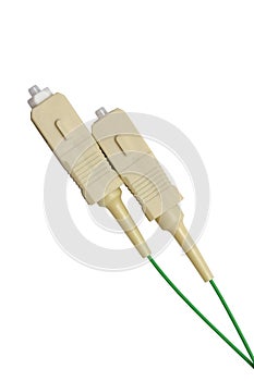 Fiber optics connectors with fiber cables
