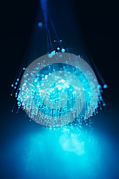 Fiber optics light background