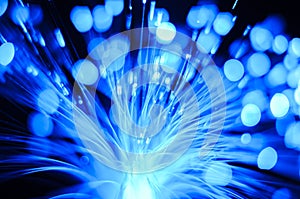 Fiber optics lights abstract