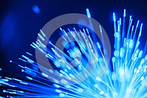 Fiber optics lights abstract