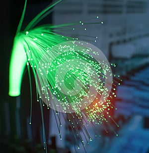Fiber optics lights background