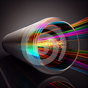 Fiber optics lights abstract background