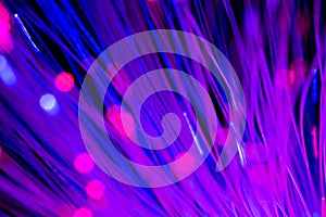 Fiber optics lights abstract background