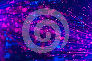 Fiber optics lights abstract background