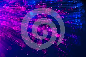 Fiber optics lights abstract background