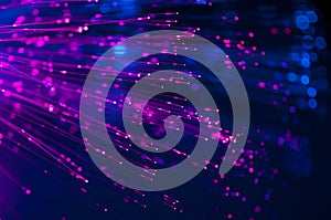 Fiber optics lights abstract background