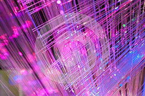 Fiber optics lights abstract background