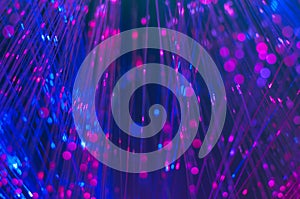 Fiber optics lights abstract background