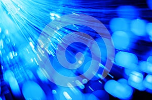 Fiber optics lights abstract