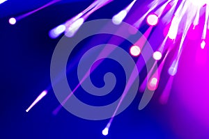 Fiber optics lights abstract background