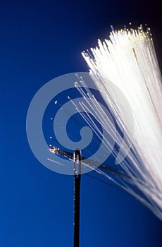 Fiber Optics Passing Through an Eyelet