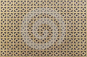 Fiberboard background. Decorative panel of fiberboard. Wooden lattice from fiberboard