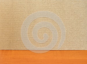 Fiberboard texture pattern on wooden surface