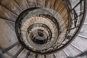 Fibonacci Sequence Spiral Staircase in Budapest