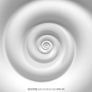Fibonacci spiral white abstract background
