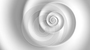 Fibonacci spiral white abstract vector background. Golden ratio