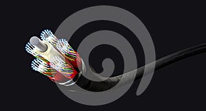 fibre optic cable, fast internet connection