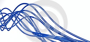 Fibre-optical blue cables