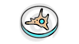 fibroblast cell immunity color icon animation