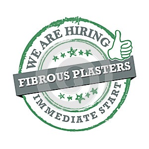 Fibrous plasters, we are hiring - printable labled photo