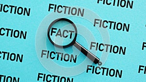 Fiction and Fact is shown using the text