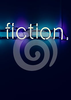 Fiction neon letter installation photo