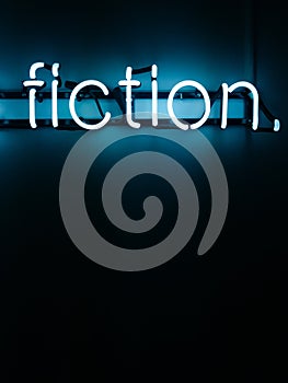 Fiction neon letters