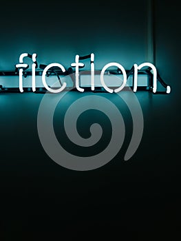 Fiction neon letters