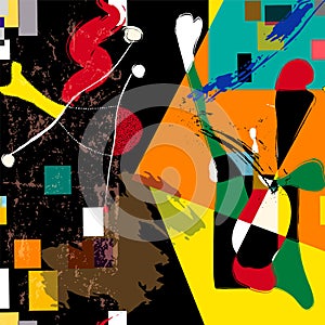 Fictional artwork modern art style