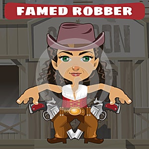 Fictional cartoon character - famed robber