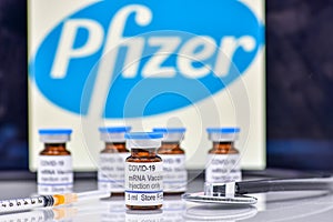 A fictional covid-19 vaccine from Pfizer pharmaceuticals