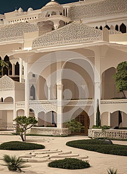 Fictional Mansion in Al Qatif, Ash Sharq?yah, Saudi Arabia. photo