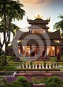 Fictional Mansion in Ap Da Loi, Lâm ??ng, Vietnam.