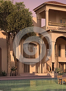 Fictional Mansion in Ar Ramadi, Al Anb?r, Iraq. photo