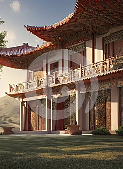 Fictional Mansion in Beichengqu, Inner Mongolia, China.