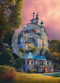 Fictional Mansion in Bila Tserkva, Kyyivs’ka Oblast’, Ukraine.