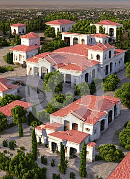 Fictional Mansion in Ciudad Lopez Mateos, MÃ©xico, Mexico. photo